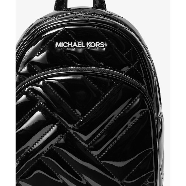 Michael Kors Abbey Mini Quilted Backpack Black