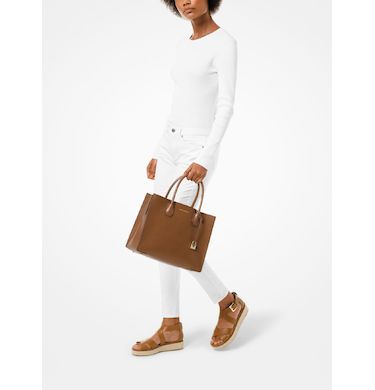 mercer large saffiano leather tote bag michael kors